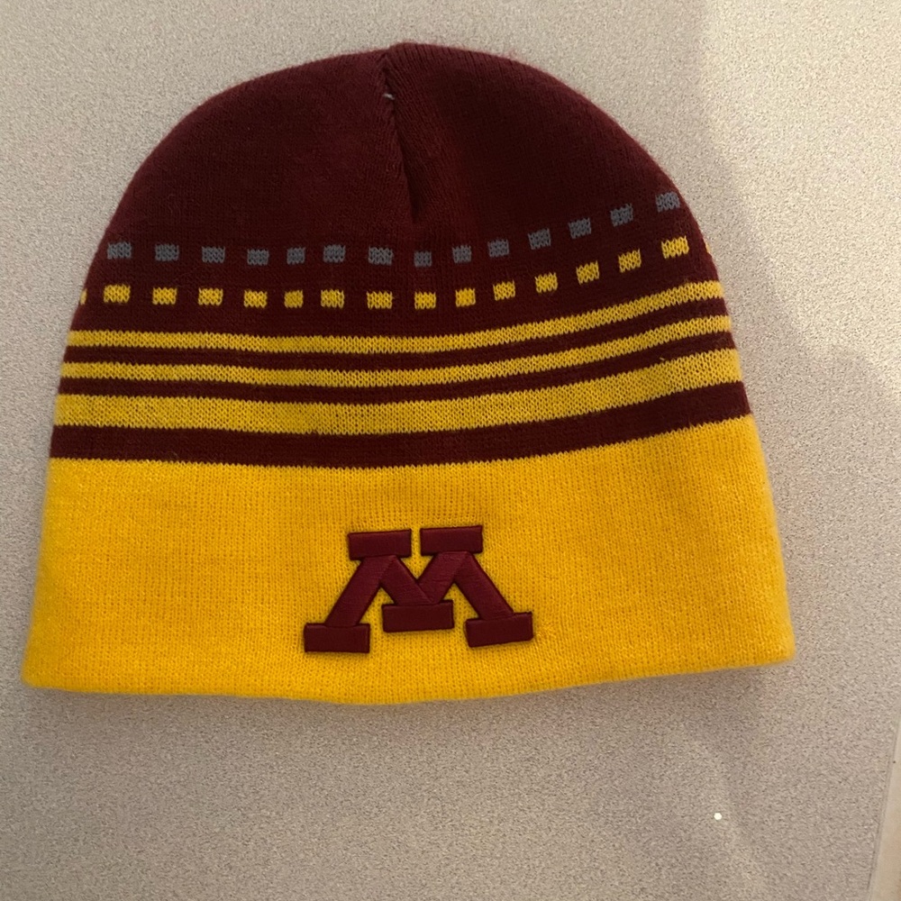 MN Gopher Maroon and Yellow Beanie